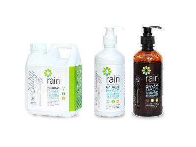 Rain Baby Brand Packaging branding design logo packaging product