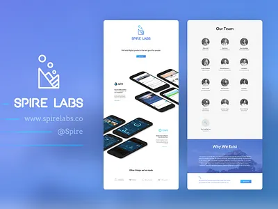 Spire Labs - Web Redesign 2017 chattanooga landing page new web design redesign rove spire splash page web website