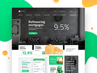 Bank website redesign bank finance redesign web