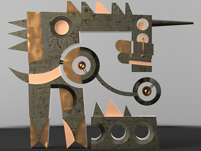 Unicorn 3d abstract art geometric illustration unicorn