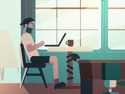 c1 art artwork cafe illustration vector