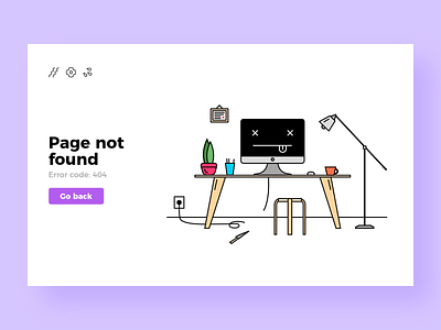 Error 404 bold clean design error error 404 flat illustration light ui ux web