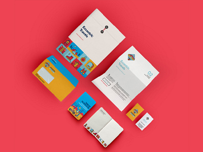 Illustration and Mockup adventure design designinspiration dribbble graphicdesign graphics illustration india mockup pirategraphic stationary travel