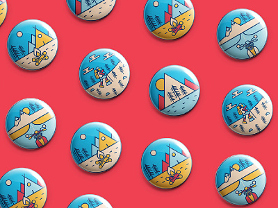 Illustration and Mockup adventure badges design designinspiration dribbble graphicdesign graphics illustration india mockup pirategraphic travel