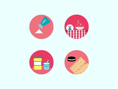 Food Icons 3 blogger brazil diet flat food healthy kitchen ninai sport ui vector