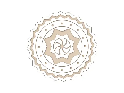 Traditional Romanian motif art design graphic illustration lineart modern motif retro romanian vector