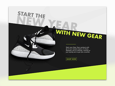 Landing Page 003 challenge charlotte dailyui dailyui003 landingpage nike ui ux