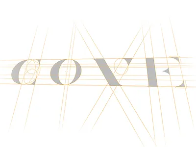 'COVE' grid elegant grid logo luxury minimal text type