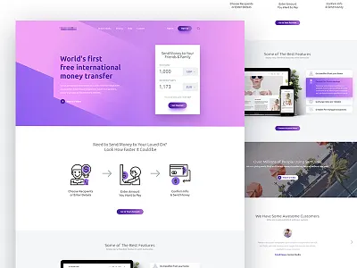 Payment Gateway Website - Landing Page Design designer hire interface landing page minimal modern payment ui ux visual website
