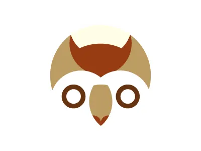 Owl art design icon logo nature