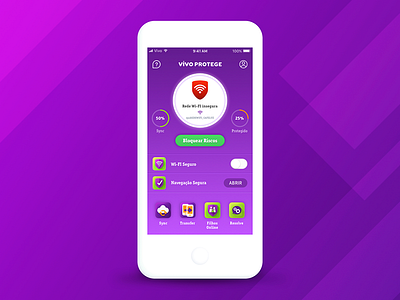 Vivo Protege App app mobile protection ui ux