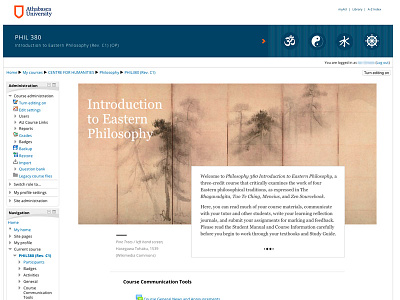 Introduction to Eastern Philosophy athabasca university course moodle philosophy