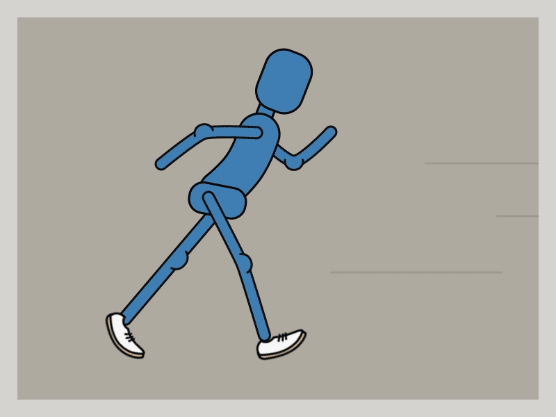 Walk Cycle 2 after effects rubberhose walk walk cycle