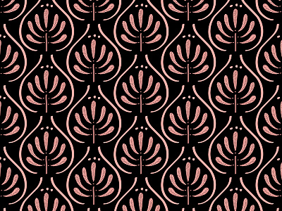 Bohemian Pattern Black black boho digital pattern seamless textile vector watercolor