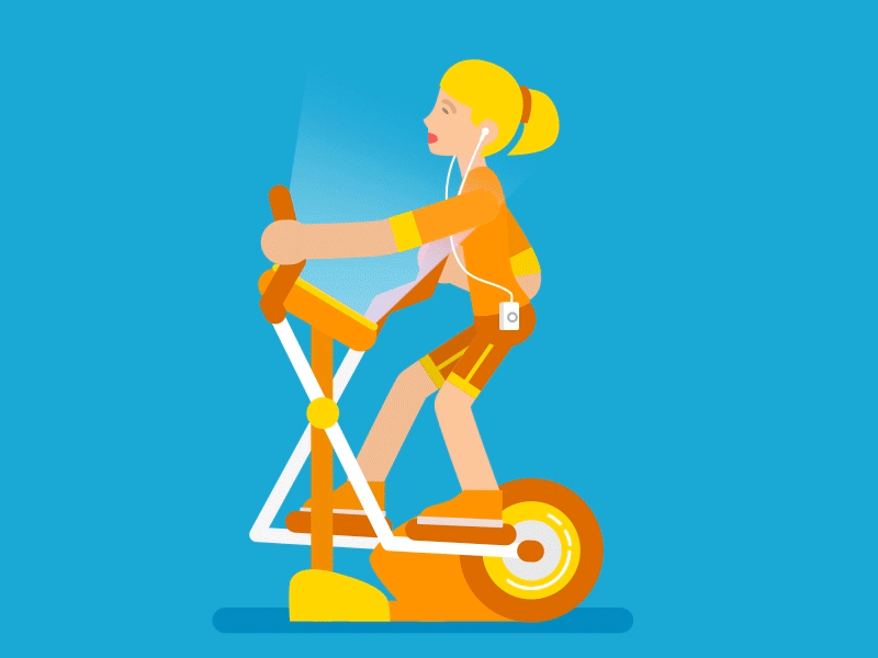 Fitness Goals animation gif gym loop run workout