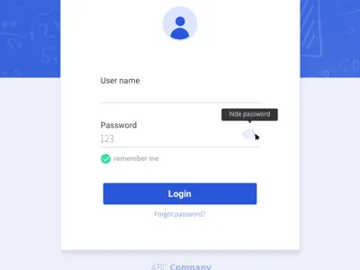 Show Password solution ui ux