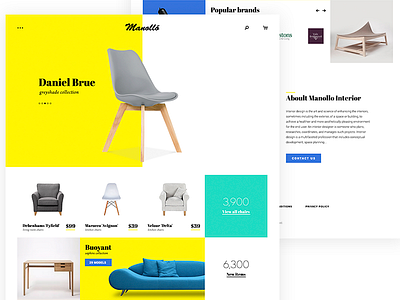 Manollo e-commerce design ecommerce flat icon shop ui ux vector web