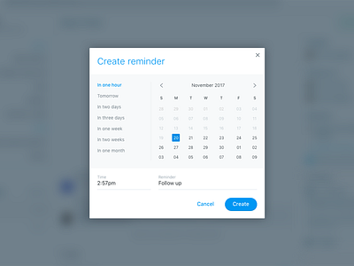 Create reminders calendar create reminder date picker reminders ui ux