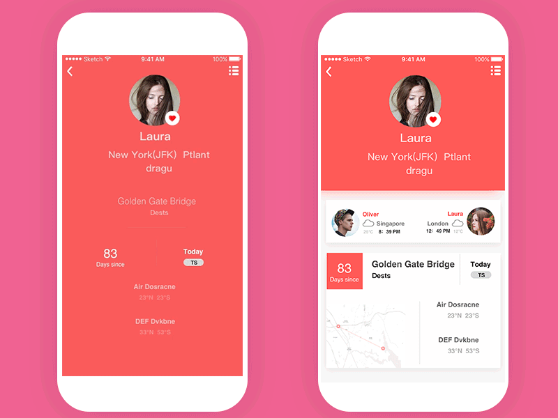 love APP ui ux