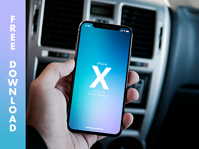 iPhone X Mockup - FREE black free freebie ios iphone mock mock up mockup ui up ux x