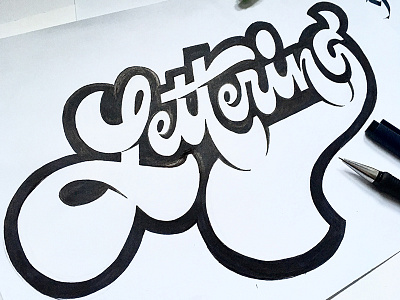 lettering handlettering lettering script