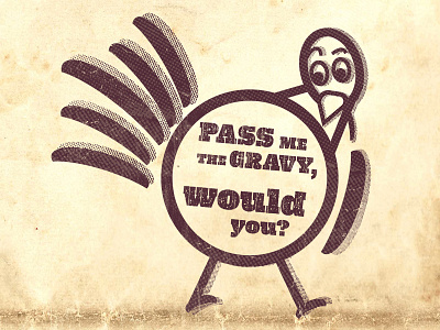 Thanksgiving turkey halftone illustration texture thanksgiving turkey