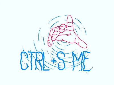 CTRL + S ME ctrl design designers drown hand help illustration illustrator me photoshop save sos