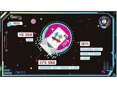 One year in agency_screen from motion design hands handshake icon ilustration interface motion reality slack vector virtual vr