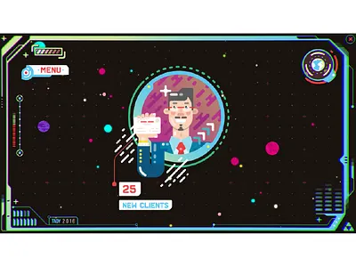 One year in agency_screen from motion design hands handshake icon ilustration interface motion reality vector virtual vr