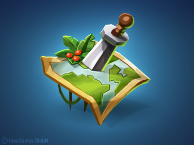 Adventure Map Icon adventure battle game icon map