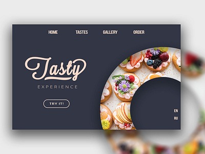 Tasty!! design landingpage rebound uidesig