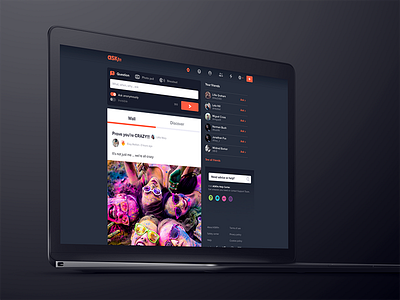 The New ASKfm Web Look askfm facelift ui ux web design