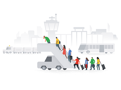 Oops, something went wrong, Google Flights error illustration airport drawing error page error state google google flights illustration vector illustration white