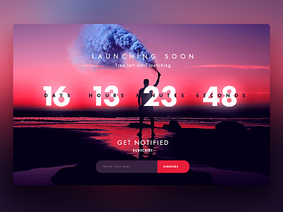 Countdown Timer appdesign countdowntimer dailyui design designinspiration dribbbler graphicdesign landingpage uidesign uitrends uxdesign webdesign