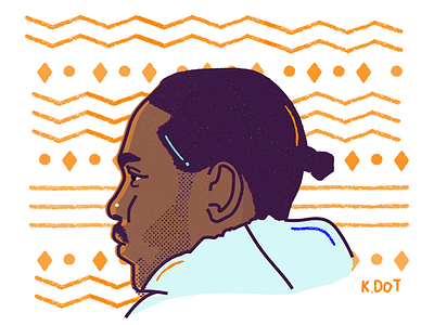 K Dot damn dna humble illustration kendricklamar music xxx