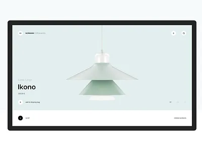 Normann Copenhagen Website Redesign clear color design furniture minimal shop ui ux web