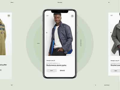 Dribbble card flat minimalistic shop ui ux