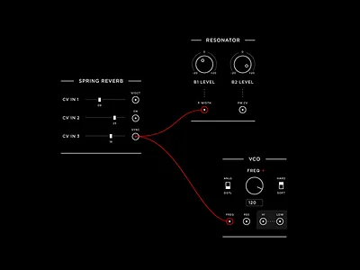 video modular system / ui concept fui gui high tech modular network node patch sci fi ui unity video vj