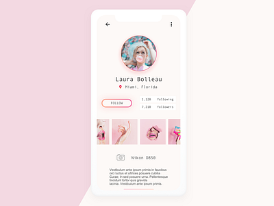 Photo App | Mobile UI app daily ios iphone mobile photo profile rose shots ui