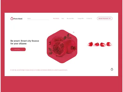 Pome Bank Web Design / Logo Concept bank design bank logo corporate design line logo logo pomegrande ui user interface web ux web web bank web desig