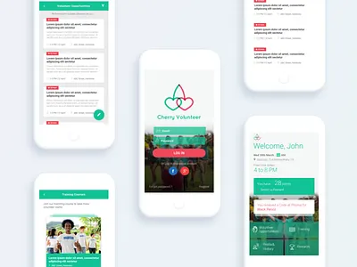 Volunteer UI app mobile app social ui design volunteer