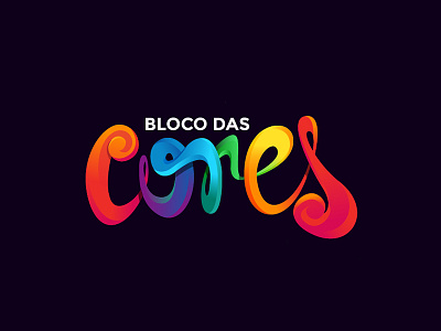 # Bloco Das Cores # badge bloco das cores carnaval carnival colors illustration logo party street vector