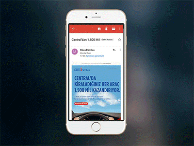 Turkish Airlines-Central Rent a Car Newsletter design e bulletin mailing newslatter rent a car thy turkish airlines web