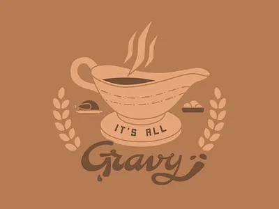 It's All Gravy lettering thanksgiving