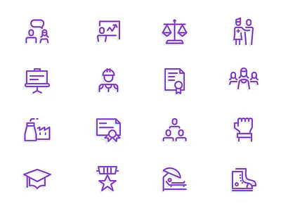 Menu Icons icons line resources vector what we do