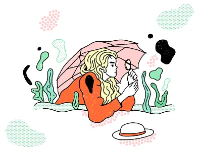 Picnic at Hanging Rock abstract character design illustration movie