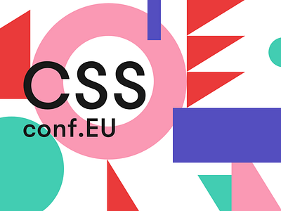 CSSconf EU 2018 conference design logo pattern shapes