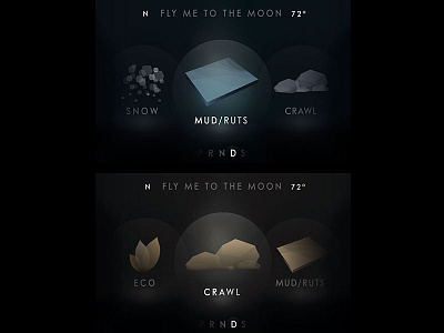 Instrument Cluster iconography car cluster in car interface ui