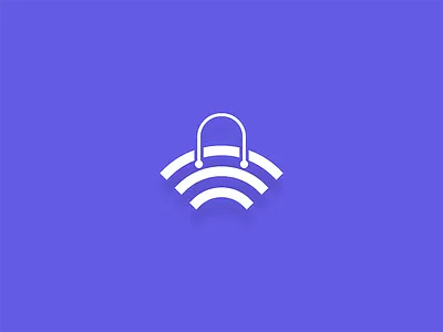ShopNetwork branding design icon logo network shop signal wifi
