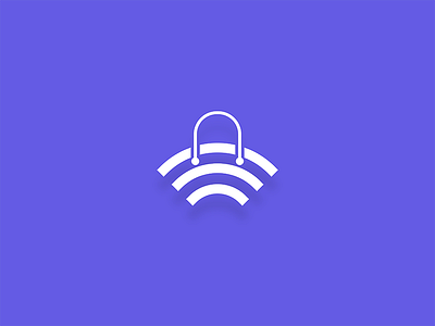 ShopNetwork branding design icon logo network shop signal wifi